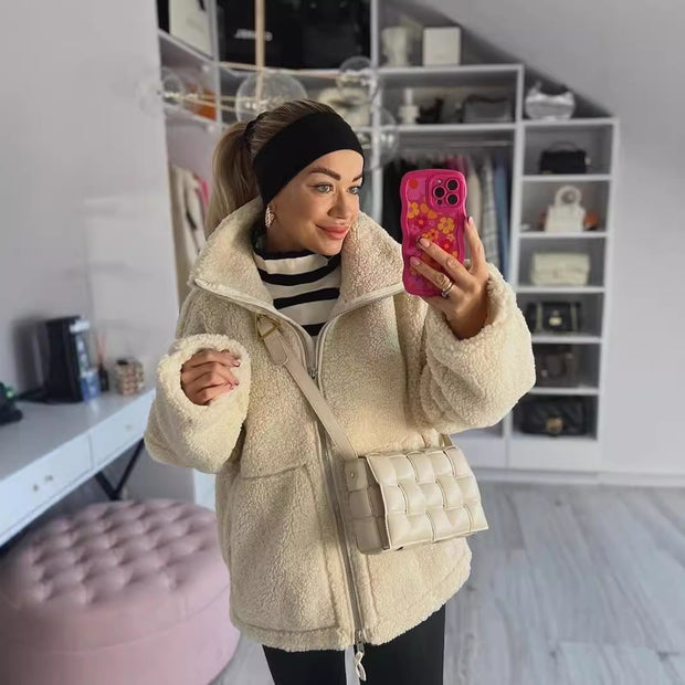 Damen Cozy Fleece Zip-Up Jacke WW