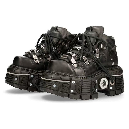 Damen Stabile High-Top Stiefel mit robuster Gummisohle WW