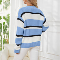 Damen Strickjacke mit Streifenmuster WW