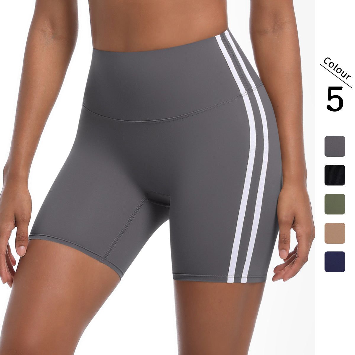 Damen Sportliche Shorts mit hohem Bund und strategischen Einsätzen für aktiven Komfort WW