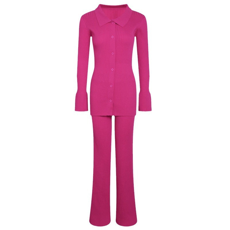 Damen 3-teilige Feinstrick-Loungewear-Set WW