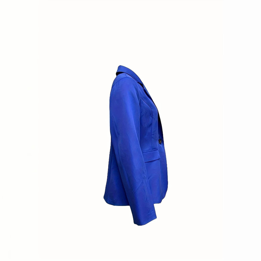 Damen schicker Blazer mit schmalem Schnitt und modernen Taschen WW