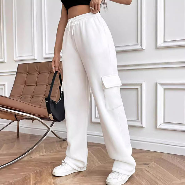 Damen Cargo-Hose aus komfortablem Sweatstoff WW