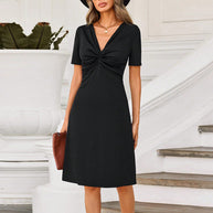 Taillenhervorhebendes Schlankheits-Elegantes Kleid