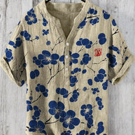 WW | Japanisches Hemd Aus Leinenmix