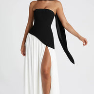 Damen Abendkleid mit asymmetrischem Schnitt WW