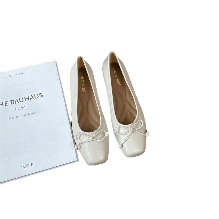 Damen Ballerina-Schuhe mit eleganter Schleifenverzierung und hochwertigem Material WW