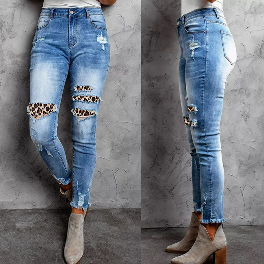 Damen Skinny Jeans mit aufregenden Destroyed-Details WW