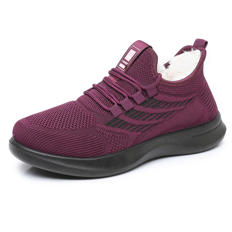 Damen Sportliche und warme Sneakers mit kuscheligem Innenfutter WW