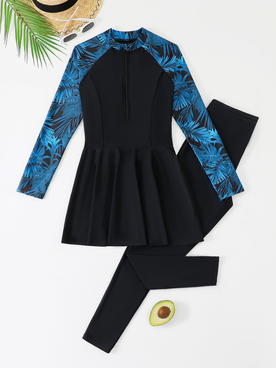 Damen Schwimmanzug mit Rockteil und sportlichem Stil WW