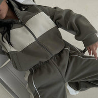 Damen sportlicher Kapuzen-Trainingsanzug WW