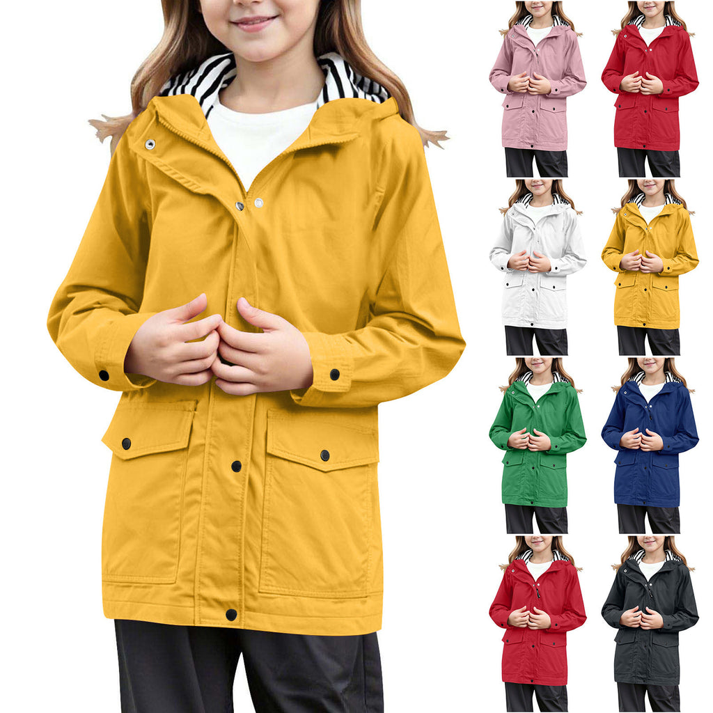 Damen wetterfeste Parkajacke mit praktischen Taschen und verstellbarem Kapuzenkragen WW
