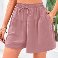 Damen Bequeme Loose-Fit Shorts mit Elastikbund und Taschen WW