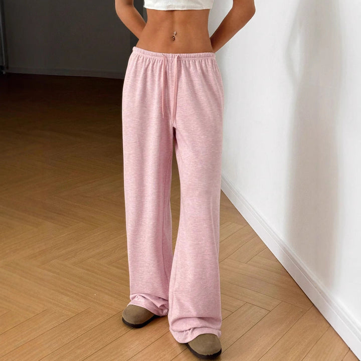 Damen Freizeit-Hose mit weitem Schnitt und bequemem Gummibund W&W Mode