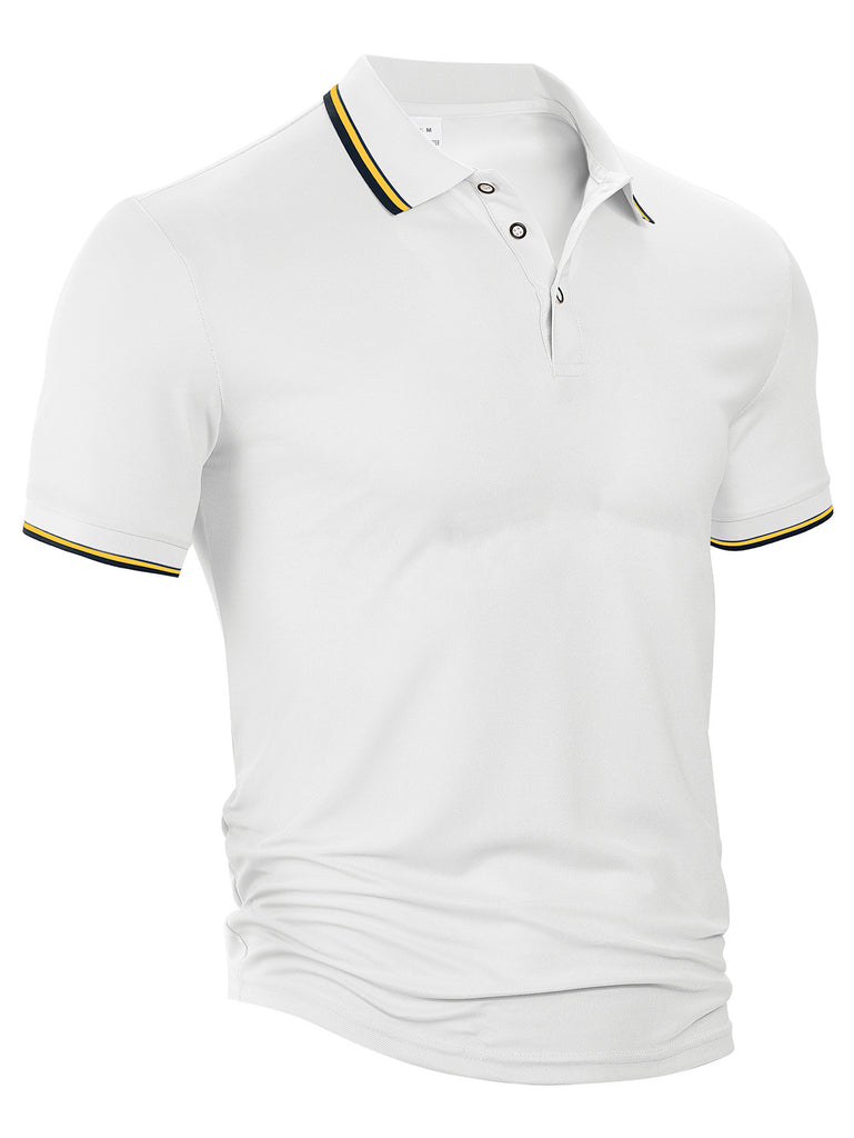 Herren sportliches Poloshirt mit atmungsaktiven Eigenschaften und modernem Schnitt WW