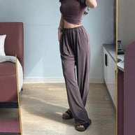 Damen Weite Chino-Hose mit elastischem Bund WW