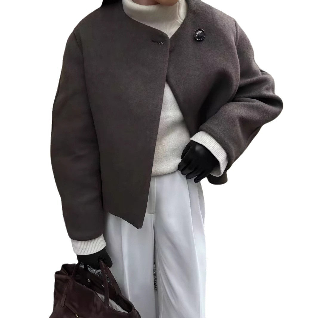 Damen Schulterjacke mit voluminösen Ärmeln und schickem Schnitt WW