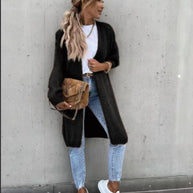 Damen Strickcardigan im Grobstrick-Stil mit offenem Design WW