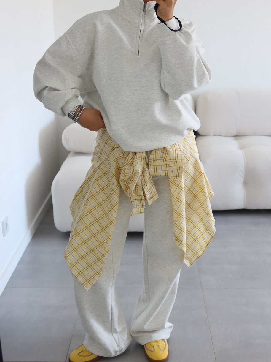 Damen Sportlicher Pullover mit hohem Kragen WW