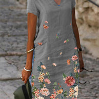 WW | Schickes Country Style Mini Kleid mit Blumen