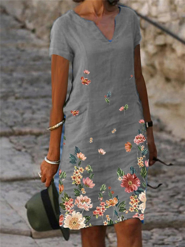 WW | Schickes Country Style Mini Kleid mit Blumen