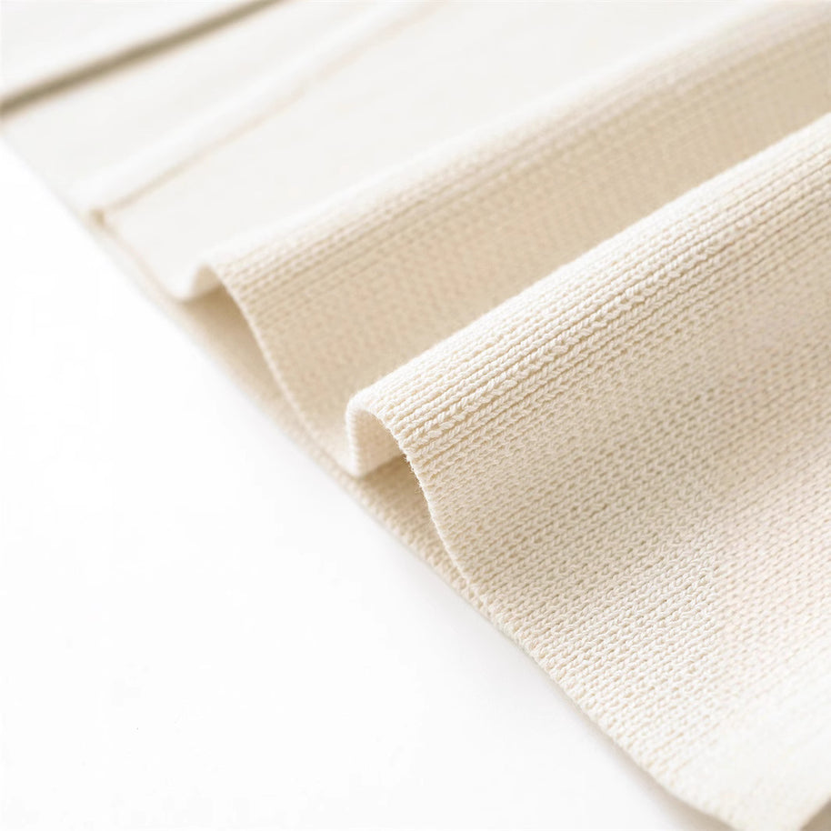 Damen schicke Strickjacke mit elegantem V-Ausschnitt und dekorativem Knopf WW