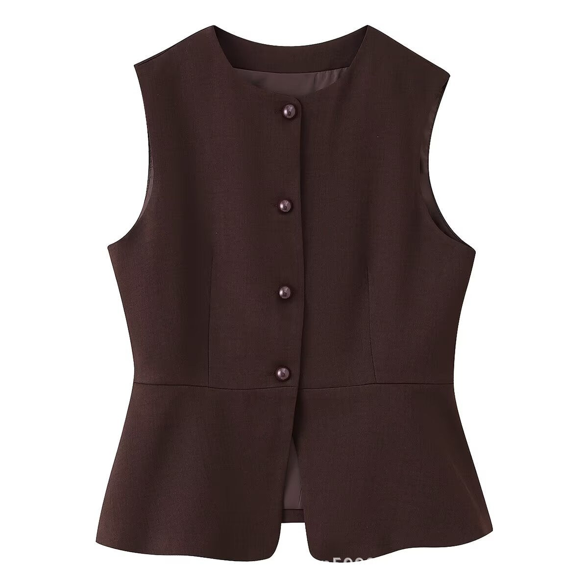 Damen ärmellose Blazer-Jacke WW