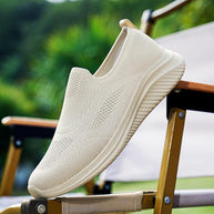 Herren Leichte Slip-On Sport Sneakers mit Atmungsaktivem Strickdesign WW