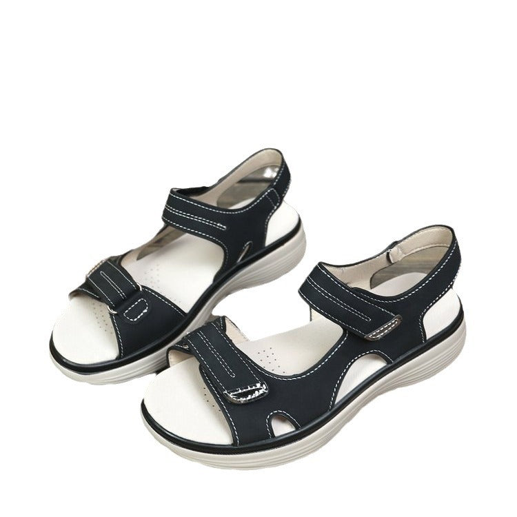 Damen Sportliche Sandalen mit verstellbarem Klettverschluss und dämpfender Sohle WW