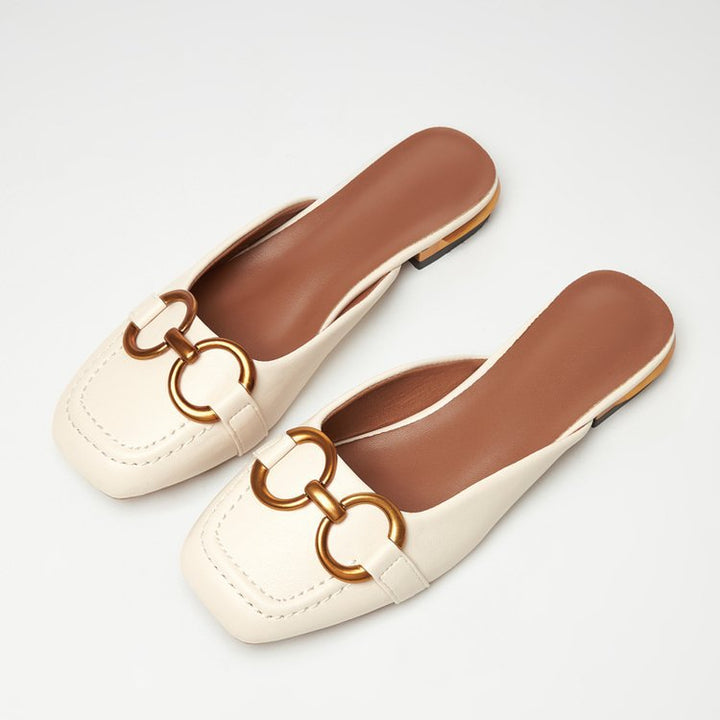 Damen Elegante und bequeme Schuhe mit schickem Metallverschluss W&W Mode