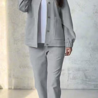 Damen Sportliche Freizeitjacke und bequeme Hose Set WW