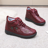 Damen Stiefel mit Blumenstickerei WW