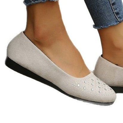 Damen Elegante Ballerinas mit funkelndem Strass-Detail und komfortabler Sohle W&W Mode