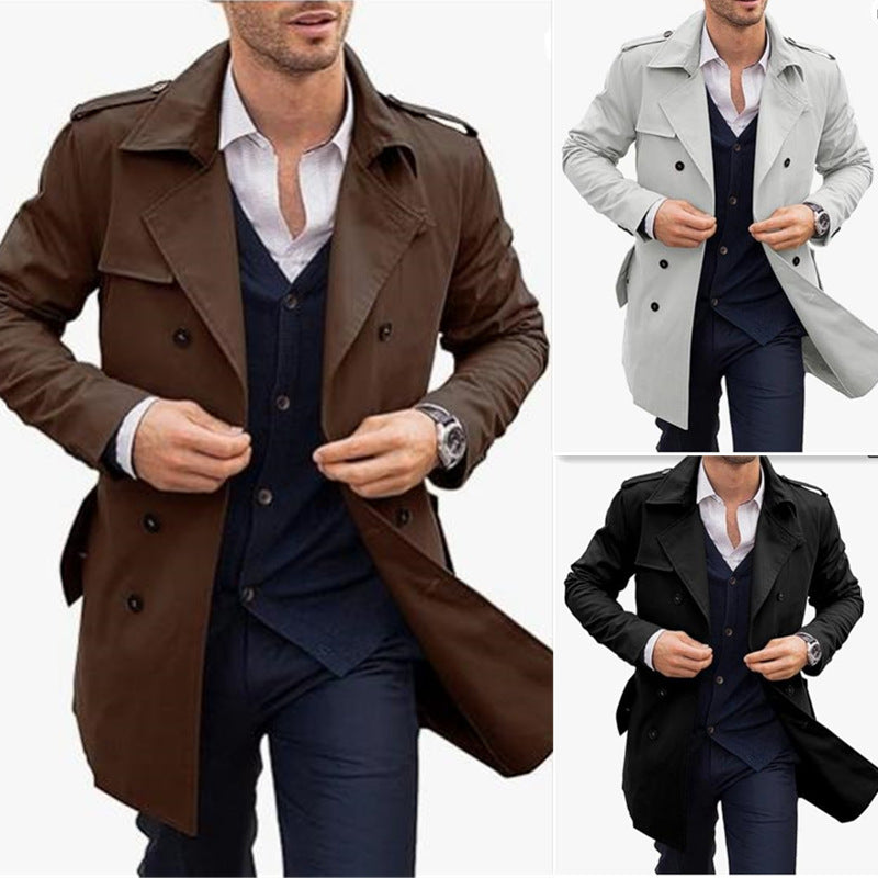 Herren Trenchcoat mit elegantem Schnitt WW