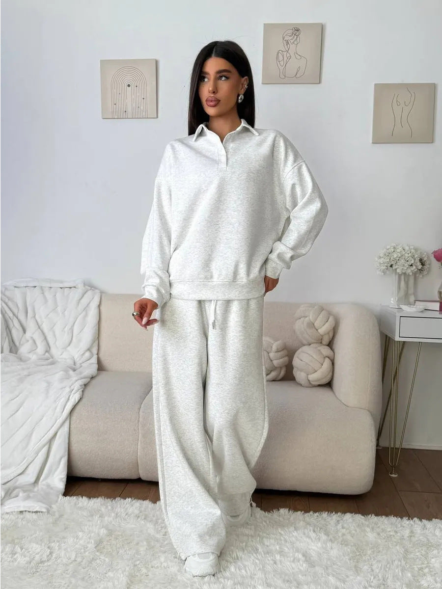 Damen Sportlicher Pullover mit weiten Hosen WW