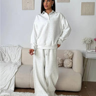 Damen Sportlicher Pullover mit weiten Hosen WW