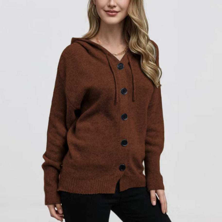 MIA™ - Strickjacke mit Kapuze und Kordelzug
