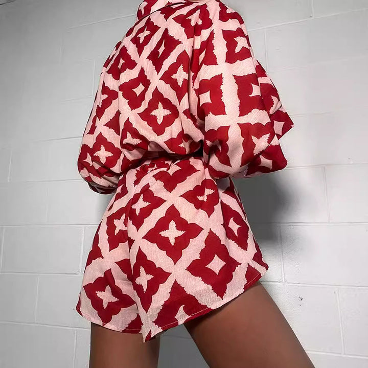 Damen Leichter, luftiger Kaftan mit Bindegürtel W&W Mode