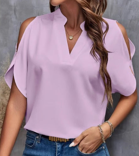 Damen Cold Shoulder Bluse WW