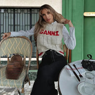 Damen Sportliche Strickweste mit modernem Karomuster WW