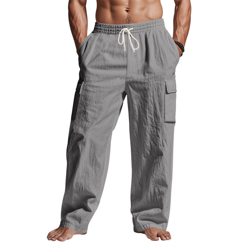 Herren Cargo-Hose mit elastischem Bund und mehreren Taschen WW
