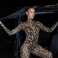 WW | Durchsichtiger Mesh-Leopardenprint-Body