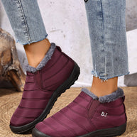 Damen Bequeme und warme Slipper mit kuscheligem Innenfutter WW