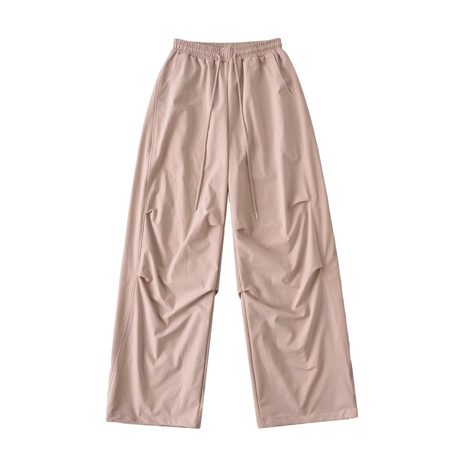 Damen weite Freizeithose mit elastischem Bund und praktischen Seitentaschen WW