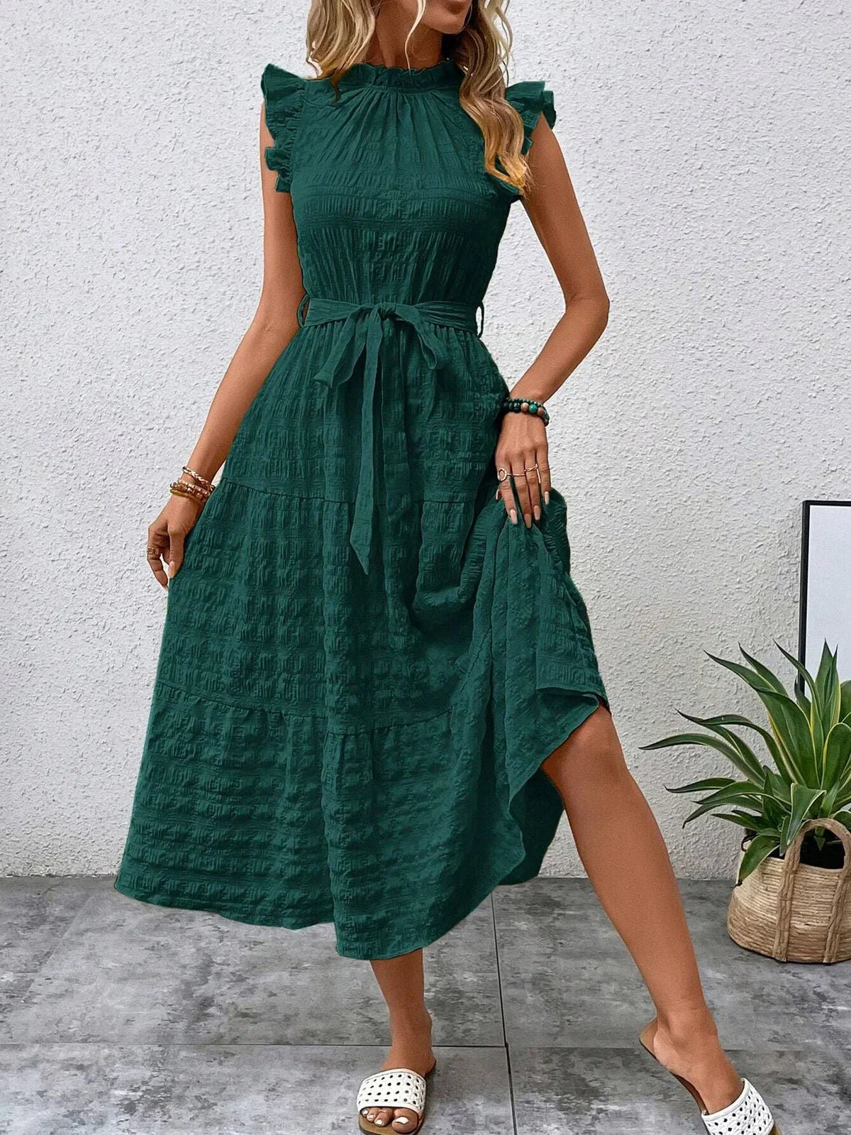 WW | Bezauberndes Midikleid aus Baumwolle