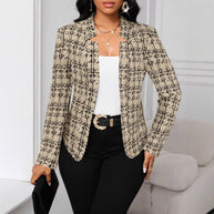 Damen raffinierte Business-Blazerjacke WW