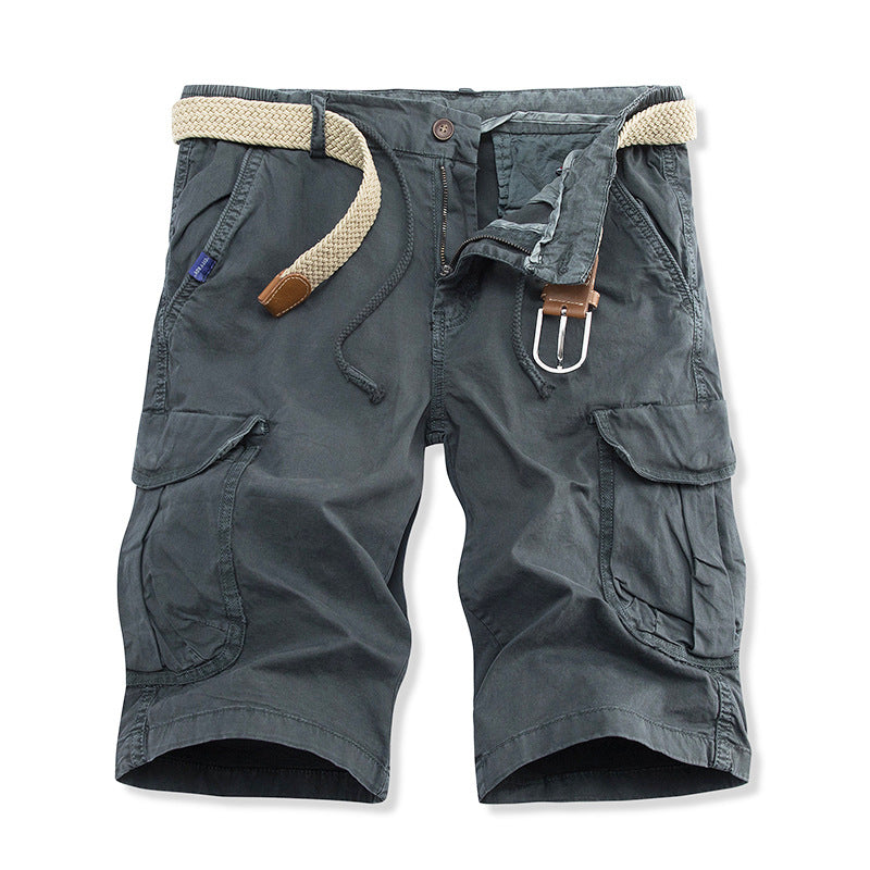 Herren vielseitige Cargo-Shorts mit verstellbarem Gürtel W&W Mode