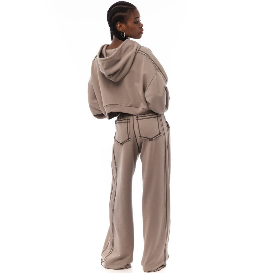 Damen Sportliches Oversized Hoodie-Set WW