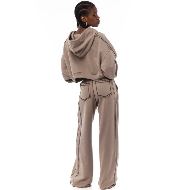 Damen Sportliches Oversized Hoodie-Set WW