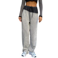 Damen Bequeme Freizeithose mit elastischem Bund und trendigem Design WW
